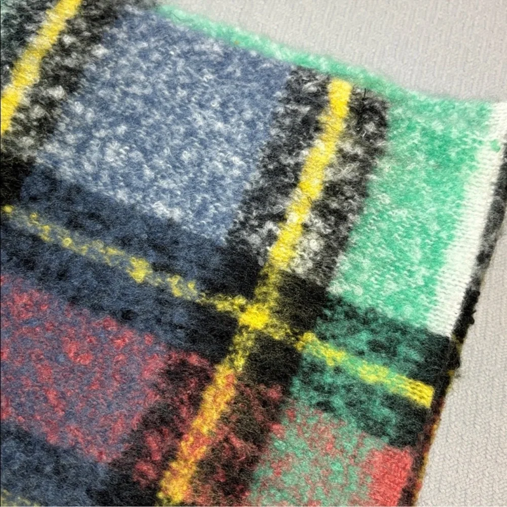 Aerie Teal and Purple Plaid Scarf - Picture 2 of 3